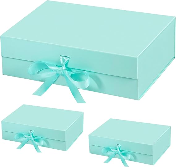 Corsiampoo 3 Pcs Gift Box 10.5x7.5x3.1 Inches,Blue