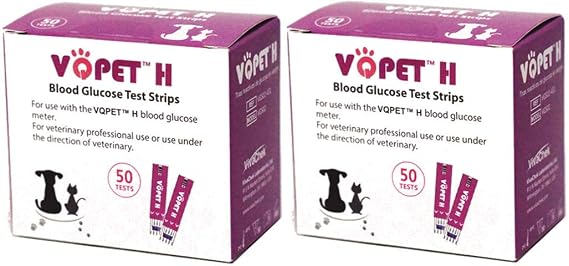 VQ PET H Blood Glucose Test Strips 100 Count for Pet