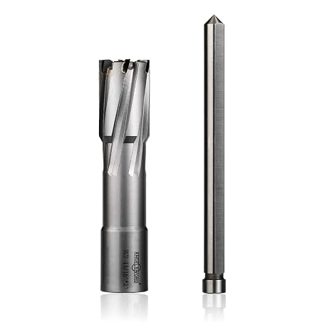 ANGELSWORD TCT Annular Cutter Diameter 13/16", Cutting Depth 2" Tungsten Carbide Tipped, Mag Drill Bits Kit for Magnetic Drill Press, with One 5/16"*4" Pilot Pin