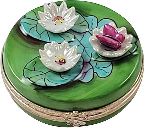 LIMOGES BOUTIQUE FINE FRENCH PORCELAIN White Water Lillies