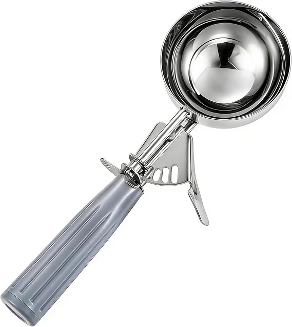 Saebye 4 oz Ice Cream Scoop With Trigger, #8 Scoop, 1/2 Cup Portion Scoop
