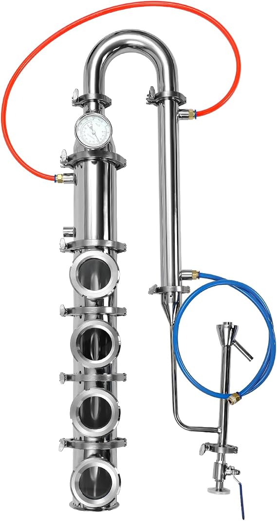 4" 4-Layer Copper & Stainless Moonshine Still Column Kit