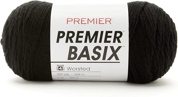 Premier Yarns Basix, White, Medium Weight, 7 oz, 359 Yards