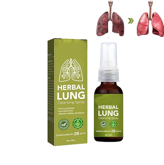 Breathdetox Herbal Lung Cleansing Spray,Breathdetox Herbal Spray,Natural Herbal Lung Essence,Herbal Lung Cleanse Mist - Powerful Lung Support (30ML)