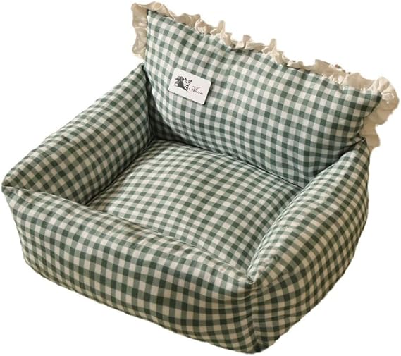Dog Beds for Small Dogs Plaid Bed Pet Supplies Accessory Sofa Cushions Big Large Puppy Accessories Blanket Cats Baskets Pets Mat 18.5X16.5X5.9 (Small)