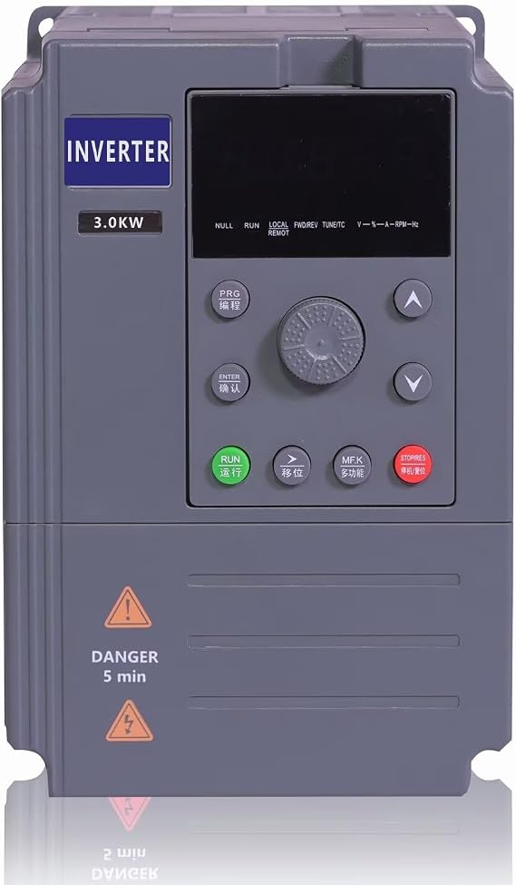 4HP 3KW 7.1A VFD Three to 3 Phase, 380V~230V Three Phase Input Three Phase Output VFD Variable Frequency Drive, 3 Phase to 3 Phase VFD Inverter Converter