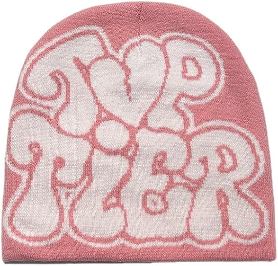 Y2K Beanie for Women Cap Hip Hop Graphic Hats 90s Fashion Decoration Warm Caps Men Knitted Winter Beanies