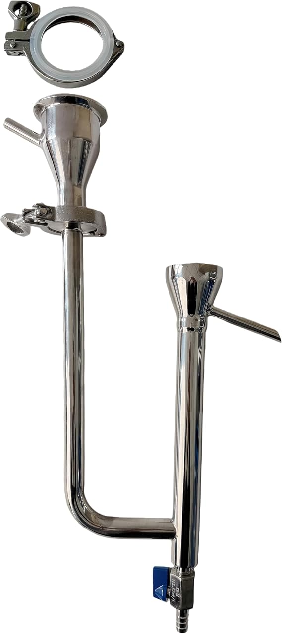 SS In-Line Proofing Parrot for Moonshine Flute Reflux Still