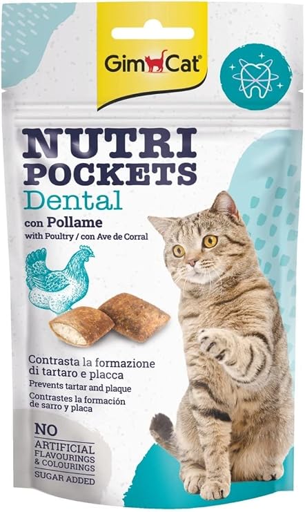 GimCat Nutripockets Kedi Ödülü Dental 60 gr