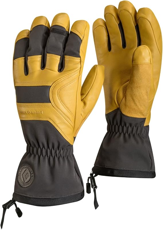 BLACK DIAMOND Men's Patrol Gloves, Waterproof, Insulated, Leather, Ski/Snow