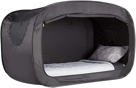 Privacy Pop Up Bed Tent for Twin Size, Indoor Outdoor Camping Net, Dream Canopy, Office Sleep Pod for Adults Kids 81"X 41"X 47"