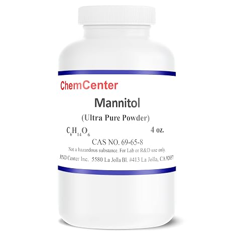 Mannitol, Powder, Ultra Pure, Reagent, 4 oz. (113.4 Grams)