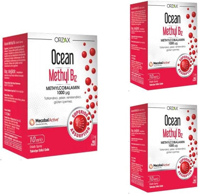 Ocean Methyl B12 1000 Mcg 10 Ml Sprey X3 Adet P09527
