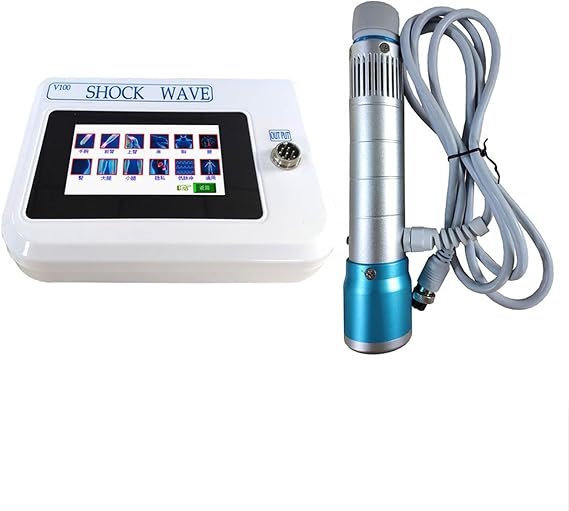 ED Shockwave Therapy Machine - ED Shock Wave with 11 Probes, 100W Portable Muscle Nerve Stimulator Portable Muscle & Nerve Stimulator for Pain/ED - Compact Design (200×145×65mm),Natural