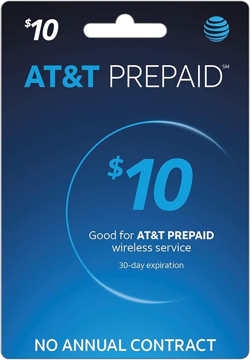 AT&T Prepaid $10-100 Refill Card