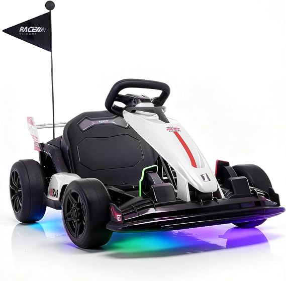 Blitzshark 36V Kids Go Kar, White