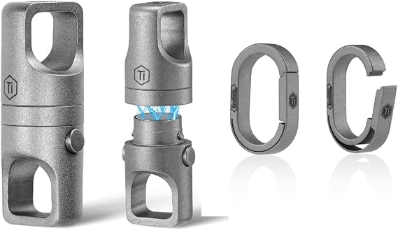 KeyUnity KA48SW Titanium Detachable Connector & KA30SW Titanium KeyRing