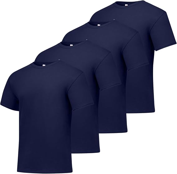 Hanes Men's T-Shirt Pack - 4 or 6 Pack - Essential-T Crewneck Cotton T-Shirts - Everyday Men's Clothing - Big & Tall