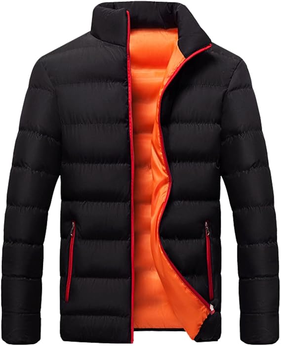 Ymosrh Men's Down Jackets & Coats Lightweight Insulated Puffer Winter Jacket Alternative Puffy Coat Jackets, XXL-5XL