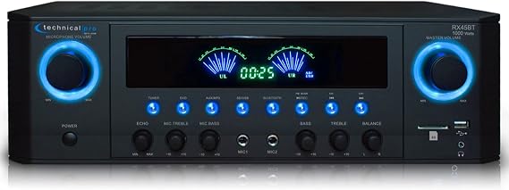 Technical Pro Professional 1000 Watts Receiver with USB SD Card Inputs