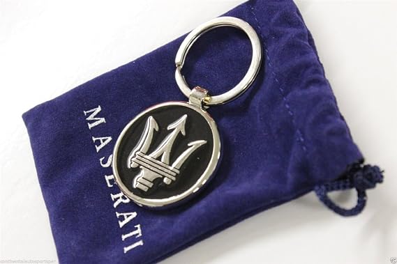Authentic Maserati Black Corporate Key Ring/Key Chain 2018277