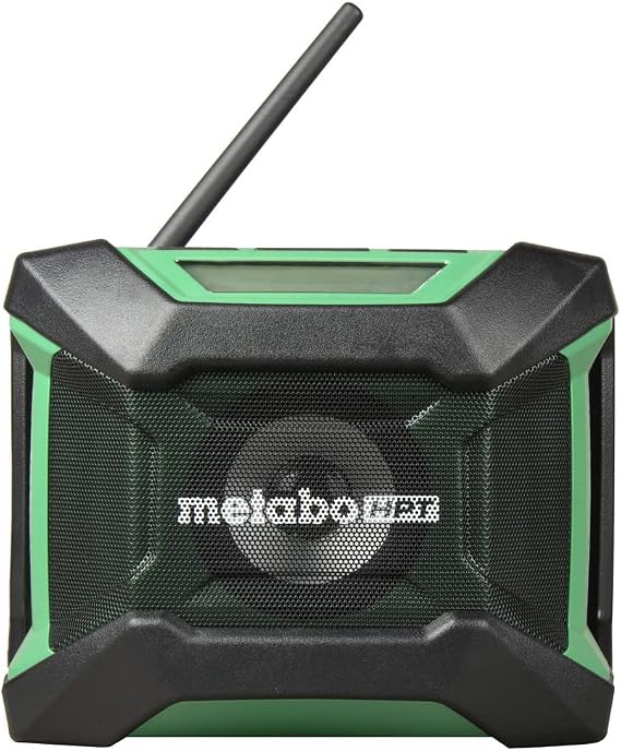 Metabo HPT 18V Cordless Bluetooth Radio, 15 Level Equalizer, UR18DAQ4