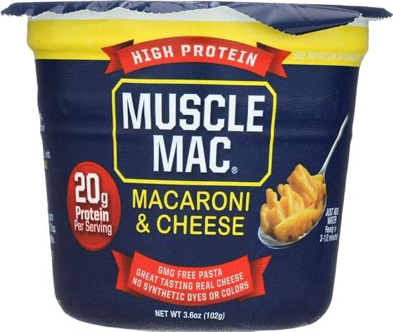 Muscle Mac High Protein Macaroni & Cheese Microwave Cup, 3 cups