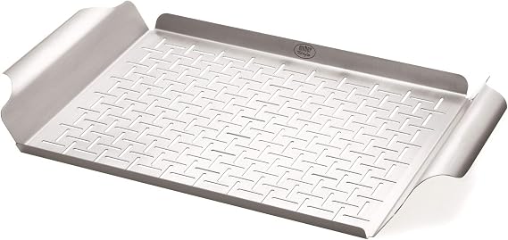 Weber Grill Pan, Stainless Steel for Gourmet Grilling