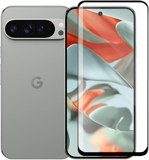 Microcase Google Pixel 9/9 Pro 3D Curved Tam Kaplayan Kavisli Tempered Cam Ekran Koruyucu - AL3282