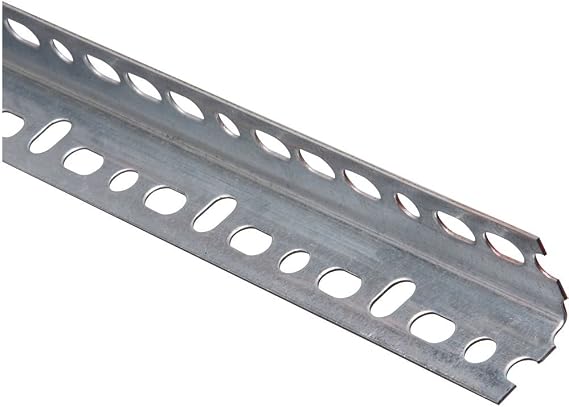 National Hardware Slotted Angle Iron, 1-1/4" x 36", Galvanized Steel