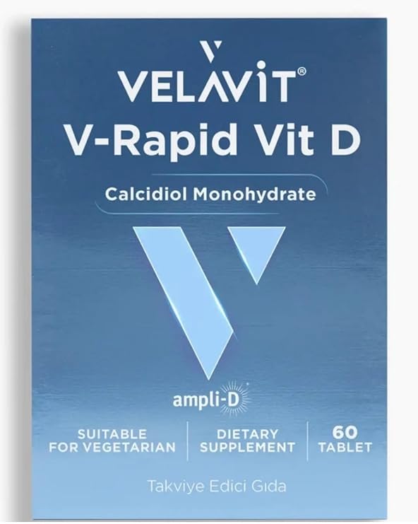 Velavit V-Rapid Vit D Takviye Edici Gıda 60 Tablet