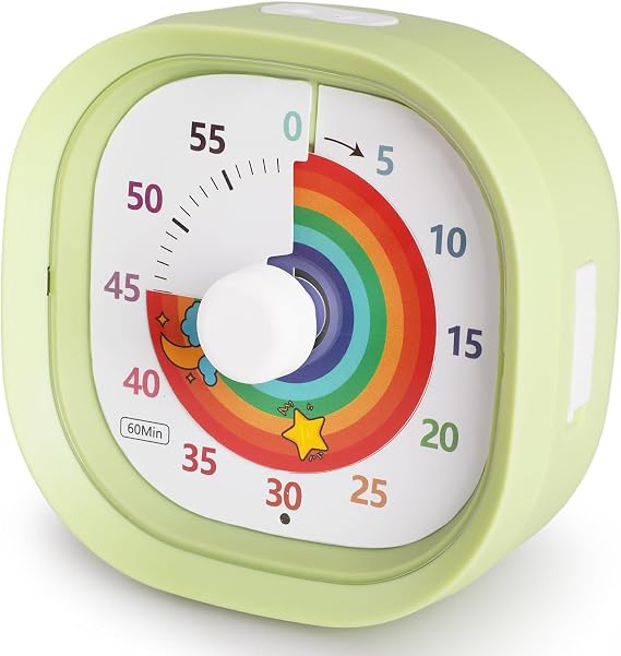 Visual Timer for Kids 60 Minute Visual Countdown Timer Silent Green