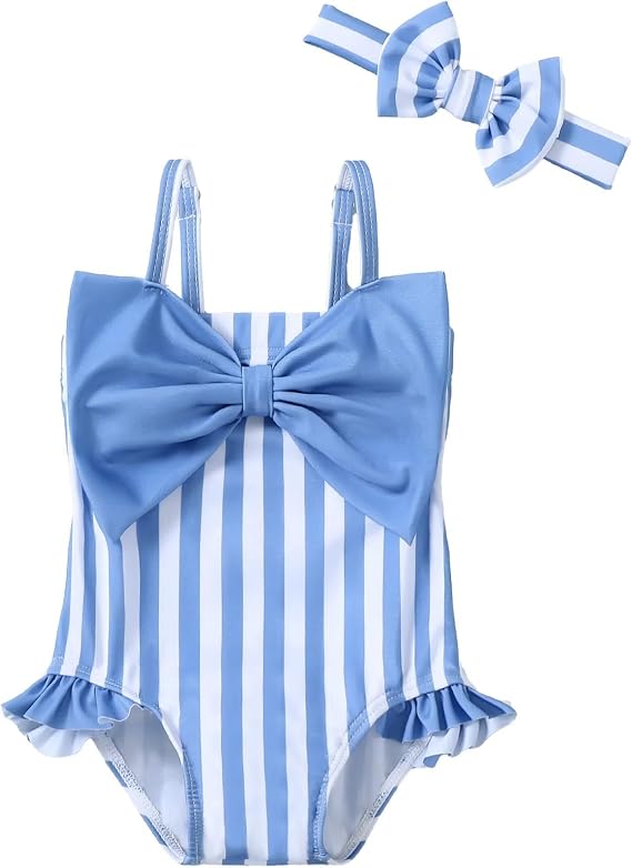 Mioglrie Toddler Baby Girl Swimsuit Infant Bathing Suits Summer Beach Swim Suit Newborn One Piece Swimwear for Girls