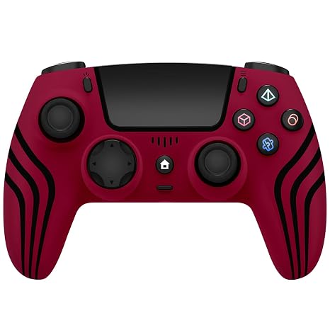 Wireless Controller for PS4,Controller Compatible with PS4/Slim/Pro,Red