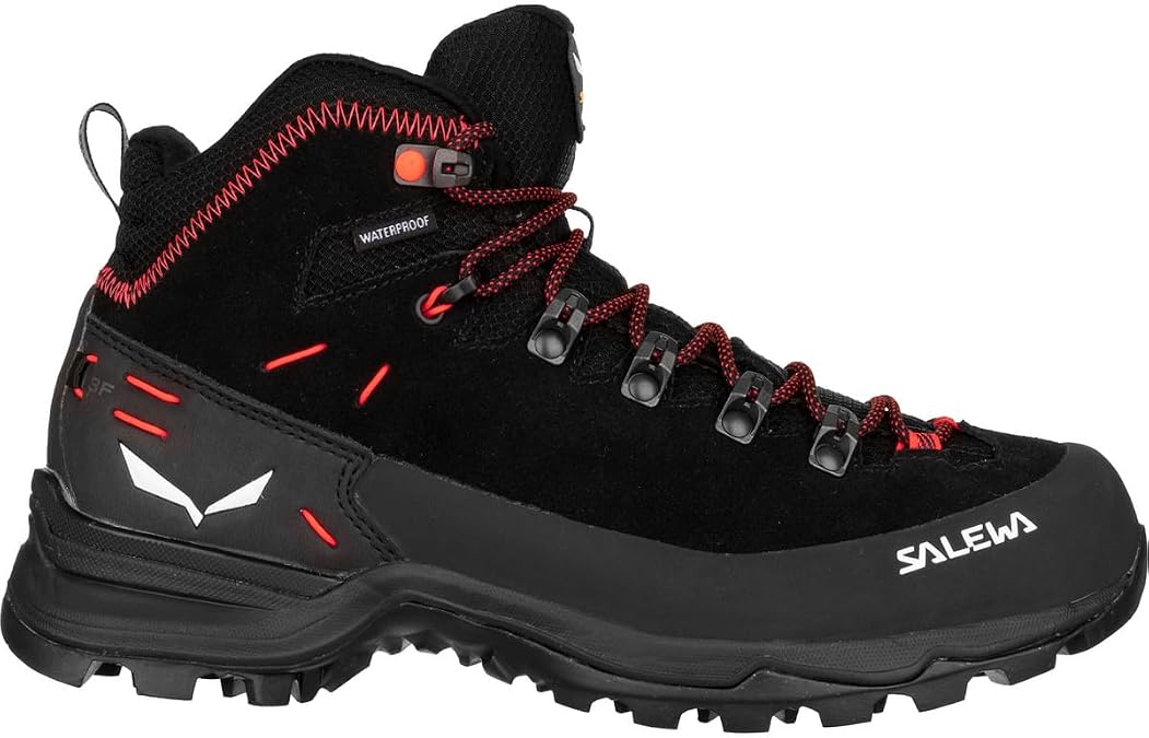 Salewa Alp Mate Mid PTX Hiking Boot - Women's Asphalt/Black 8