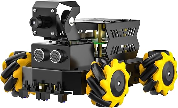 Yahboom Omnidirectional Mecanum Wheel Robot Car Kit for RPi-5