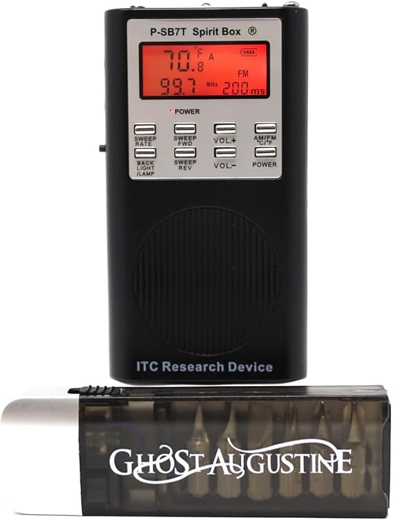 Spirit Box SB7 Rev 7 - Newest 2024 Version + Ghost Augustine Flashlight Screwdriver Kit