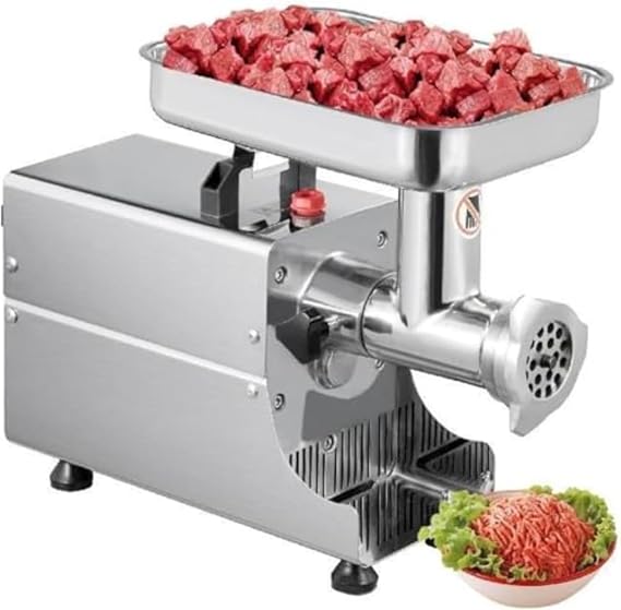 WGM Electric Meat Mincer Grinder 1100 Watt 250 kg/h Commercial Kitchen Chopper Food Processor Sausage Maker Appliance 110v TK-12