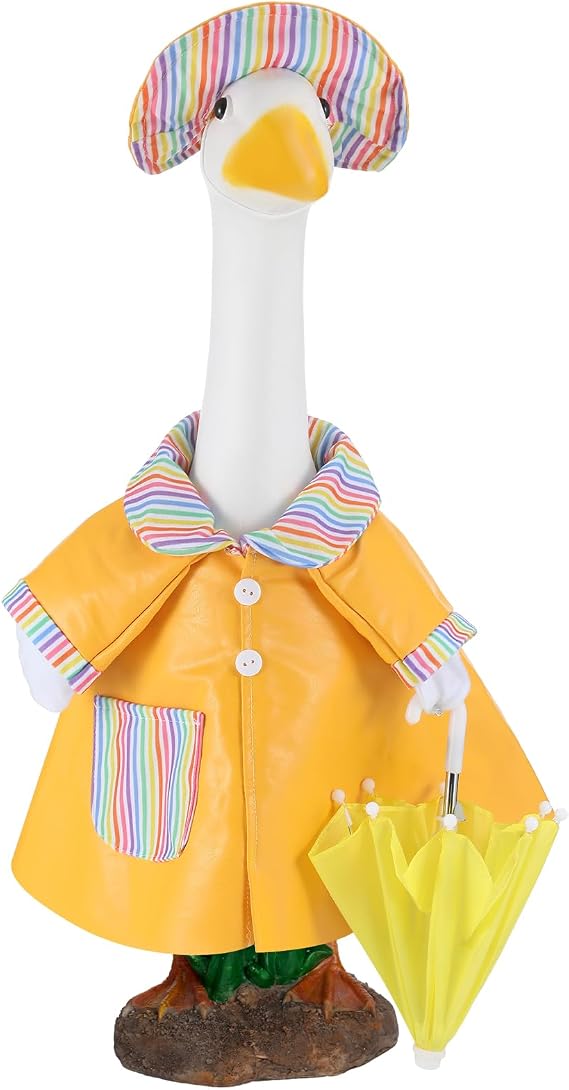 Arrowbash Raincoat Porch Goose Outfit 23" Concrete Fall Dress up Clothes