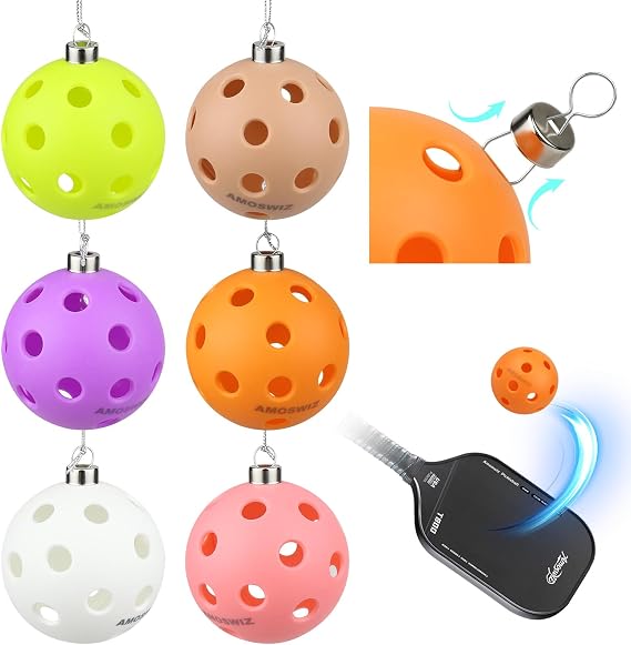 Indoor Pickleball Balls, 6/12 Pack, 26 Holes