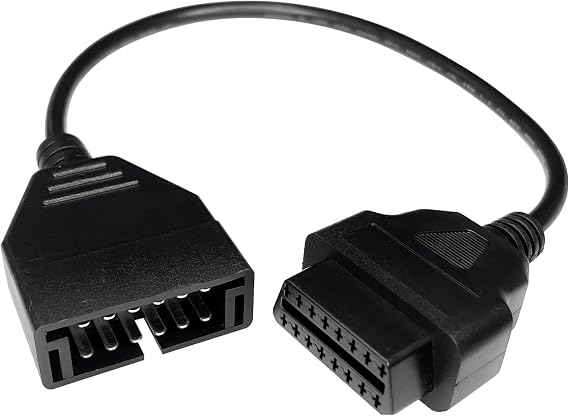 OBD1 Scanners, OBD1 to OBD2 GM Adapter, 12 Pin to OBD1 to OBD II 16 Pins Socket, Auto Cable Code Reader, Car Scanner Diagnostic Tool Adapter Replacement for GM Popular