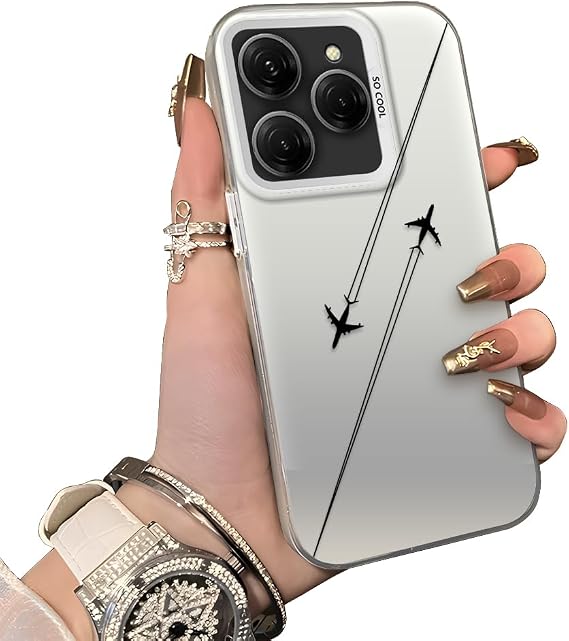Tecno Spark 20 Pro 4G/5G ile Uyumlu Kılıfı Akrilik Arka Silikon Kenarlı Darbe Koruyucu Telefon Kılıfı