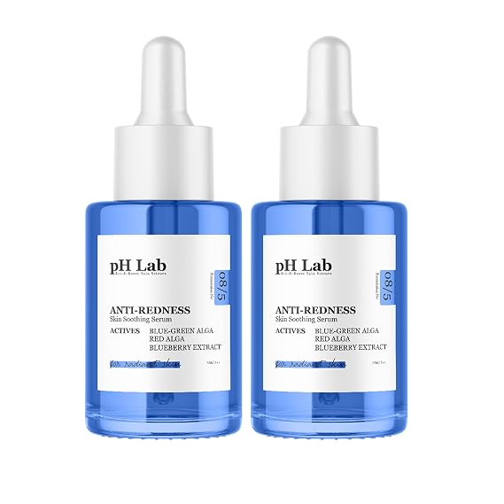 Anti Redness Serum, Reduces Capillary Cracks Appearance, Evens Skin Tone, Skin Soothing and Redness Reform Serum, 1.01 Fl Oz (Pack of 2)