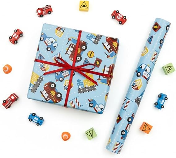 70x100 cm Çocuklara Özel Premium Hediye Paketleme Kağıdı 2'li Set | Eğlenceli Tema, Kalın, Kolay Sarılır, Özel Kutuda Rulo Gönderim | M3
