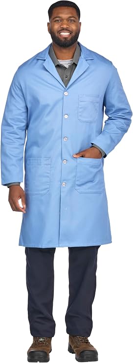Bulwark Flame Resistant 7oz Cotton Lapel Collar Lab Coat