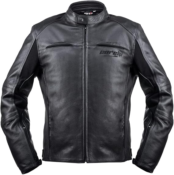 Storm Black Motorcycle Leather Jacket