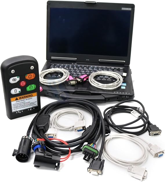 for Bobcat Diagnostic Tool Excavator (RST) Wood Skid Steer Loader 92.07 Service Analyzer Truck Diagnostic Service Tool (Tool with Laptop)