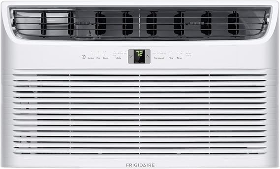 Frigidaire 10,000 BTU Smart Wall Air Conditioner with Dehumidifier, Wi-Fi | 115V, Fan, Wi-Fi, Remote Control, Quiet Energy Efficient, Wall Mounted, for Home Cooling, Cools Small Rooms Up To 450 Sq Ft