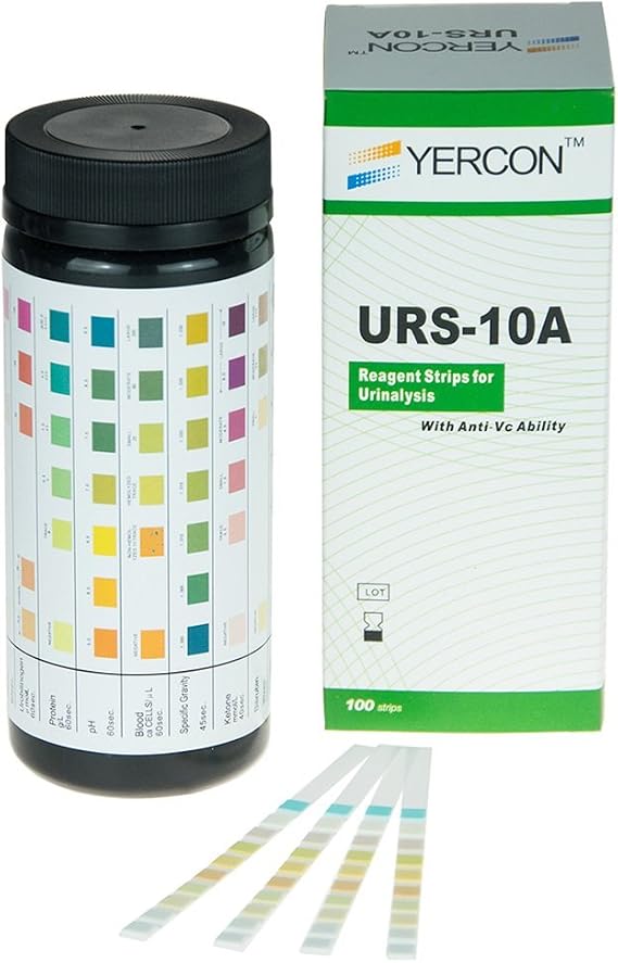 Urine Infection Test 10 Parameter Urine Dip Test (100 Test Strips per Pack)