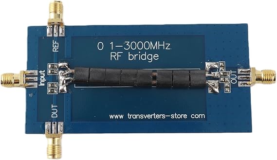 SWR Reflection Coefficient Return Loss Analyzer Module, 0.1-3000 MHZ RF SWR Reflection Bridge Antenna Board, Upgraded Replacement for Directional Coupler, SMA Connector